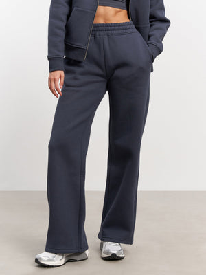 Womens Relaxed Straight Leg Jogger in Slate Blue