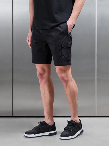 Worker Cargo Short in Black
