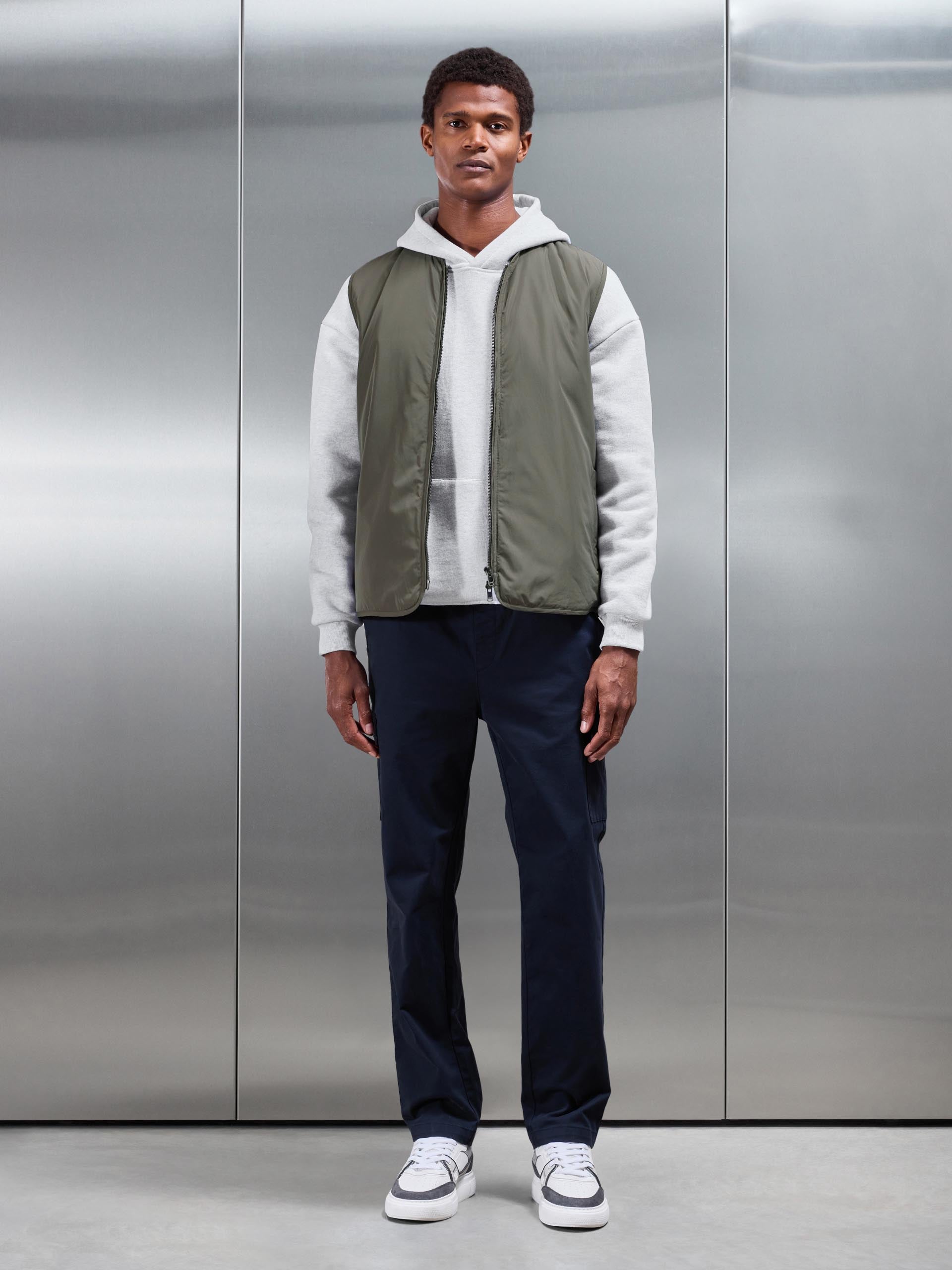 ジャケット・アウター argue FOODIE OVER DOWN VEST/OLIVE GRAY Fall And Forever Hooded Puffer Vest – VICI