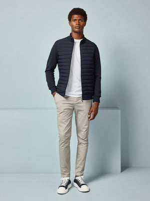 Hybrid Quilted Jacket in Navy