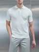 Cotton And Silk Polo Shirt in Off White