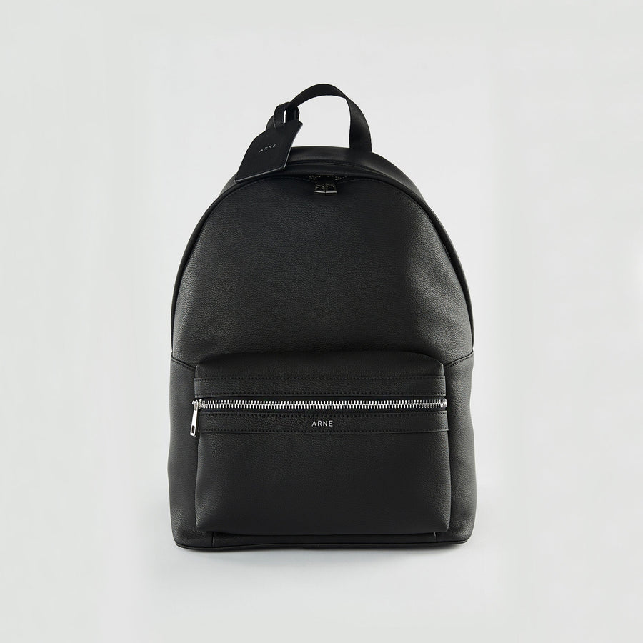 Genuine Leather Backpack in Black