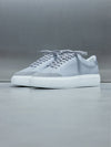 Essential Leather Suede Toe Trainer in Grey