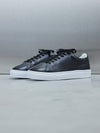 Low Essential Leather Trainer in Black